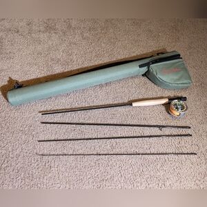 8ft Fly Rod, Jim Rogers Outfitters Brand with Rudder Brand Fly Reel, 3/4 Inch